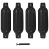 Valties bortų apsaugos, 4vnt., juodos spalvos, 41x11,5cm, PVC