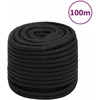 Valties virvė, visiškai juoda, 18mm, 100m, polipropilenas