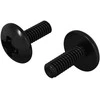 Vamzdiniai varžtai 2 vnt. Juoda M4 x 10 mm Plienas