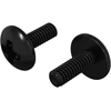 Vamzdiniai varžtai 2 vnt. Juoda M4 x 10 mm Plienas