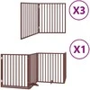 Varteliai šunims su durimis, 10 segmentų, rudi, 800cm, tuopa