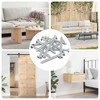Varžtas 12 pcs Sidabro M6 x 60 mm Plienas