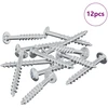 Varžtas 12 vnt. Sidabro 9,8 x 35 mm Geležis