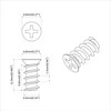 Varžtas 2 pcs Sidabro M6 x 12 mm Geležis