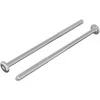 Varžtas 2 pcs Sidabro M6 x 120 mm Plienas