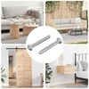 Varžtas 2 pcs Sidabro M6 x 50 mm Plienas