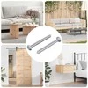 Varžtas 2 pcs Sidabro M6 x 60 mm Plienas