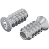 Varžtas 2 vnt. Sidabrinė M6 x 12 mm Geležis