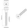 Varžtas 5143 pcs Cinkuota 5 x 40 mm Geležis