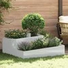 Sodo vazonas Sidabro 100 x 100 x 50 cm Cinkuota plienas