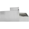 Sodo vazonas Sidabro 100 x 100 x 50 cm Cinkuota plienas