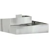 Sodo vazonas Sidabro 100 x 100 x 50 cm Cinkuota plienas