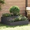 Sodo vazonas Juoda 100 x 100 x 50 cm Šaltai valcuotas plienas