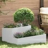 Sodo vazonas Sidabro 80 x 80 x 50 cm Cinkuota plienas
