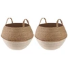 Vazonas su rankenomis 2 pcs Balta Ø 45 x 36 cm 100% Jūros žolė