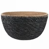Vazonas su rankenomis 2 pcs Juoda Ø 22 x 20 cm 100% Jūros žolė