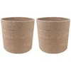 Vazonų rinkinys 2 pcs Natūrali Ø 21 x 21 cm 100% Tossa Džiutas