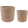 Vazonų rinkinys 2 pcs Natūrali Ø 28 x 28 cm 100% Tossa Džiutas