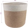 Vazonų rinkinys 2 pcs Natūrali ir Balta Ø 21 x 21 cm