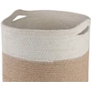 Vazonų rinkinys 2 pcs Natūrali ir Balta Ø 28 x 28 cm
