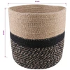 Vazonų rinkinys 2 pcs Natūrali ir juoda Ø 21 x 21 cm