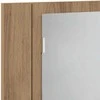 Veidrodinė LED vonios spintelė, artisano, 60x12x45cm, mediena
