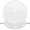 Veidrodinė spintelė su LED, balta, 90x31,5x62cm, blizgi