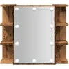 veidrodinė spintelė su LED Old Wood 70x16,5x60 cm