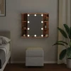 veidrodinė spintelė su LED Old Wood 70x16,5x60 cm