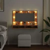 veidrodinė spintelė su LED Old Wood 90x31,5x62 cm