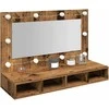 veidrodinė spintelė su LED Old Wood 90x31,5x62 cm