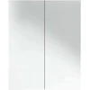 Veidrodinė vonios spintelė, balta ir ąžuolo, 60x15x75cm, MDF