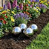 Veidrodinis kamuolys 4 pcs Ø 10,5 cm Nerūdijantis plienas 201
