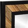 Sieninis veidrodis Stačiakampio Juoda ir Ruda 50 x 2 x 90 cm