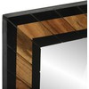 Sieninis veidrodis Stačiakampio Juoda ir Ruda 70 x 2 x 70 cm