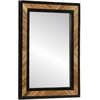 Sieninis veidrodis Stačiakampio Juoda ir Ruda 70 x 2 x 70 cm