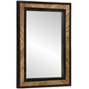 Sieninis veidrodis Stačiakampio Juoda ir Ruda 70 x 2 x 70 cm