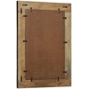 Sieninis veidrodis Stačiakampio Juoda ir Ruda 70 x 2 x 70 cm