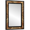 Sieninis veidrodis Stačiakampio Juoda ir Ruda 70 x 2 x 70 cm