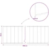Vejo kraštas 10 m x 10 cm Galvanizuotas plienas Sidabrinė