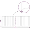 Vejo kraštas 10 m x 10 cm Galvanizuotas plienas Sidabrinė