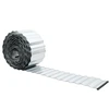 vidaxl Vejo kraštas 10 m x 10 cm Galvanizuotas plienas Sidabrinė