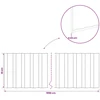Vejo kraštas 10 m x 10 cm Galvanizuotas plienas Sidabrinė