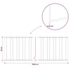 Vejo kraštas 10 m x 15 cm Galvanizuotas plienas Sidabrinė