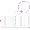 Vejo kraštas 10 m x 20 cm Galvanizuotas plienas Sidabrinė