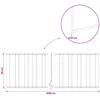 Vejo kraštas 10 m x 25 cm Galvanizuotas plienas Sidabrinė