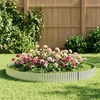 vidaxl Vejo kraštas 10 m x 25 cm Galvanizuotas plienas Sidabrinė