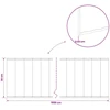 Vejo kraštas 10 m x 30 cm Galvanizuotas plienas Sidabrinė