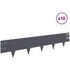 Vejo kraštas 10 pcs 100 x 20 cm Plienas Antracito