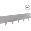 Vejo kraštas 10 pcs 100 x 25 cm Plienas Sidabrinė